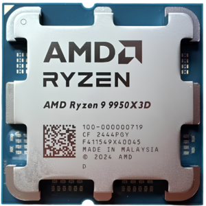 AMD Ryzen 9 9950X3D AM5 16-Core Gaming Processor – 3D V-Cache – Tray